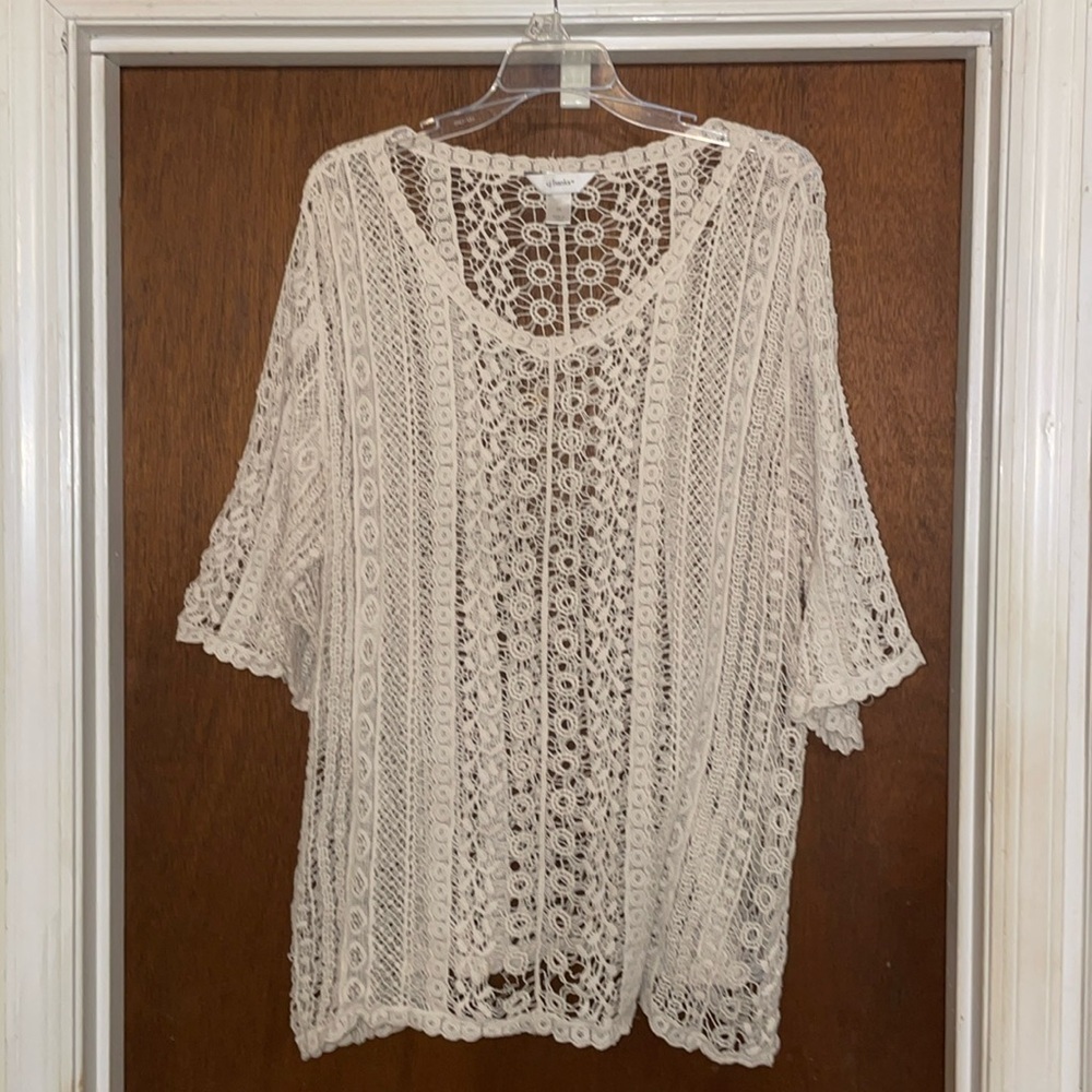 Cj banks crocheted sweater​